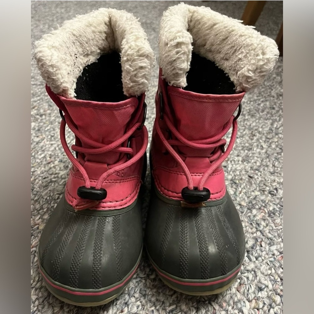 Children’s Sorel Yoot Pac Nylon Snow Boots- USA Size 13 Pre-owned - Pink